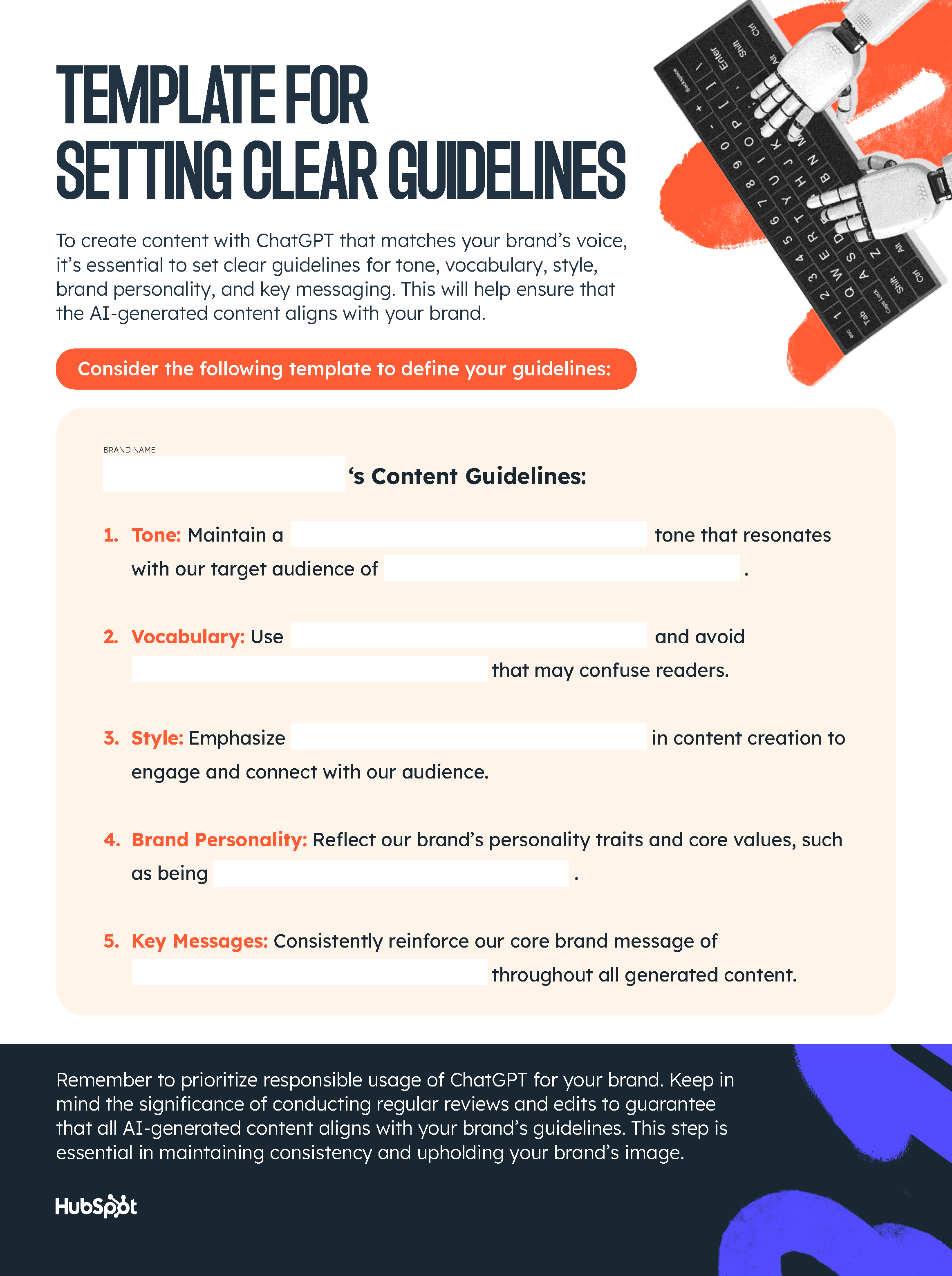 Template for Setting Clear Guidelines in ChatGPT