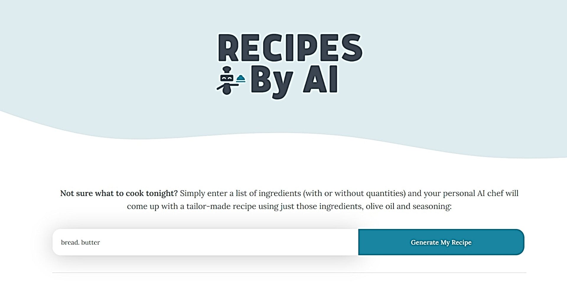 Recipes By AI featured