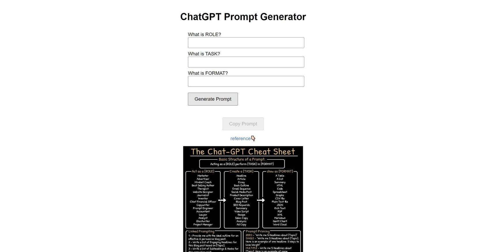 ChatGPT Prompt Generator