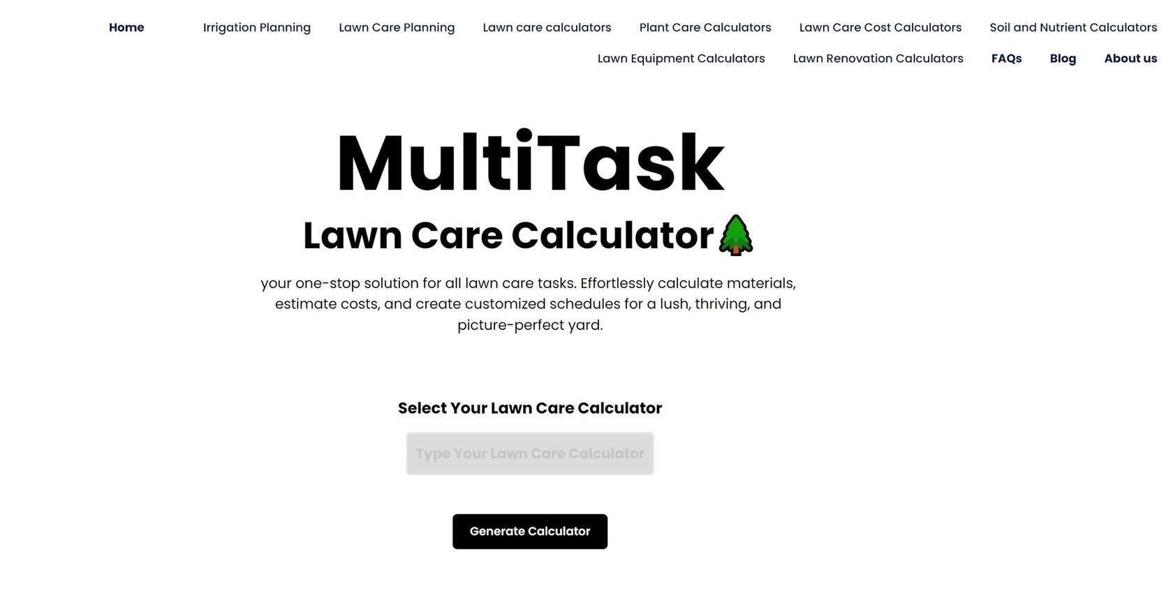 Lawn Care Calculator