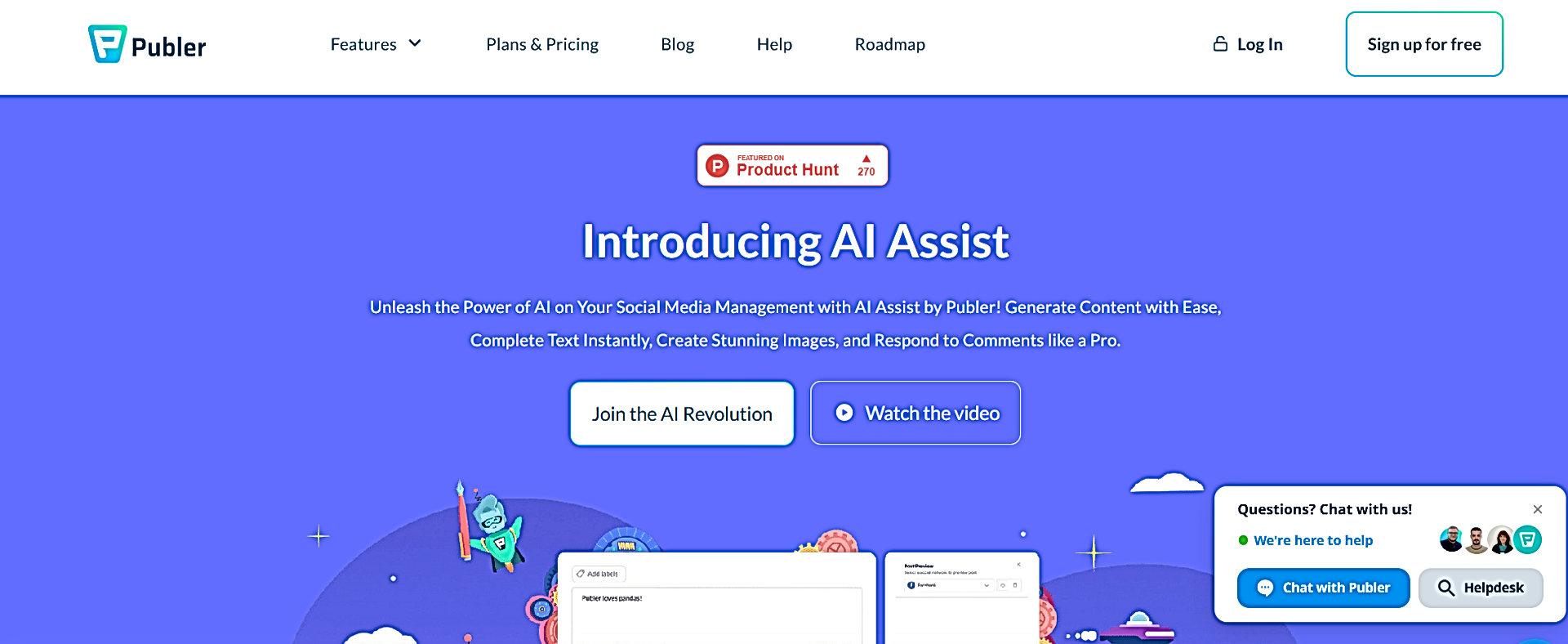 Publer AI Assist featured