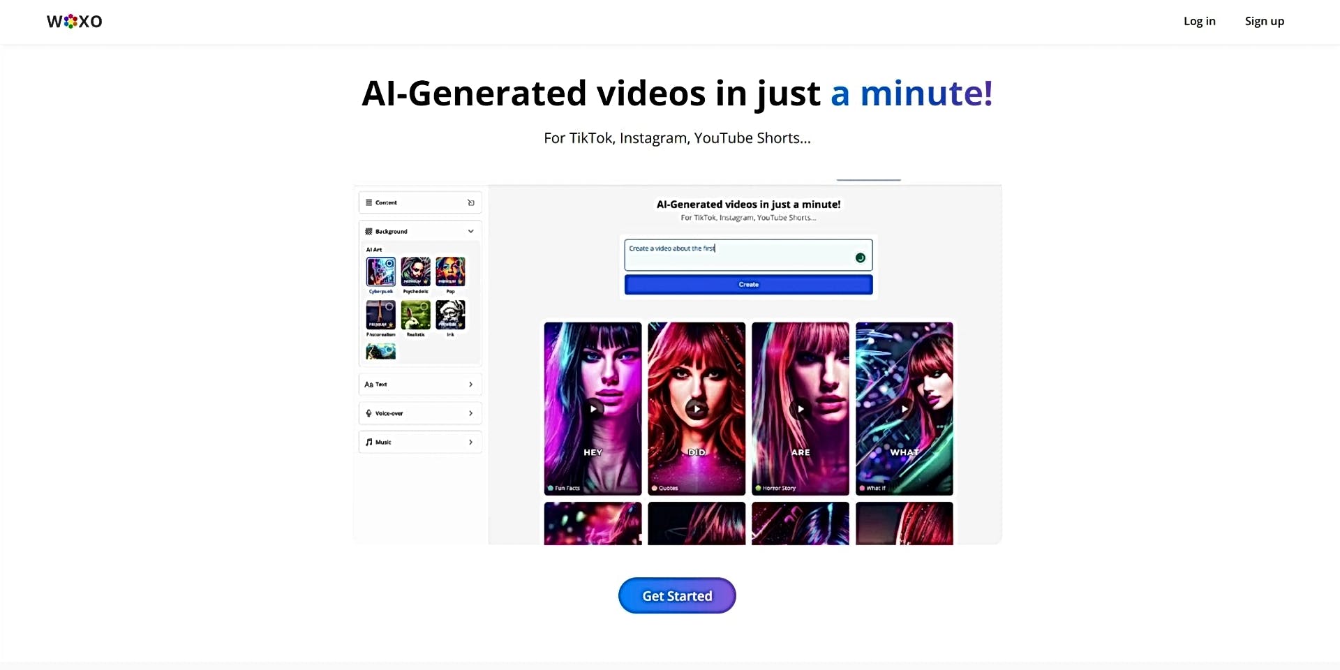 WOXO - Idea to Videos featured