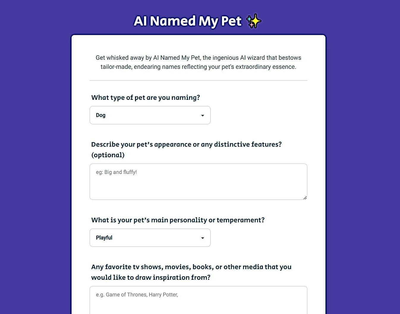 AI Named My Pet featured