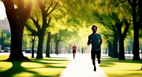 AI Video Generation We Did of a Man Running Through a City Park