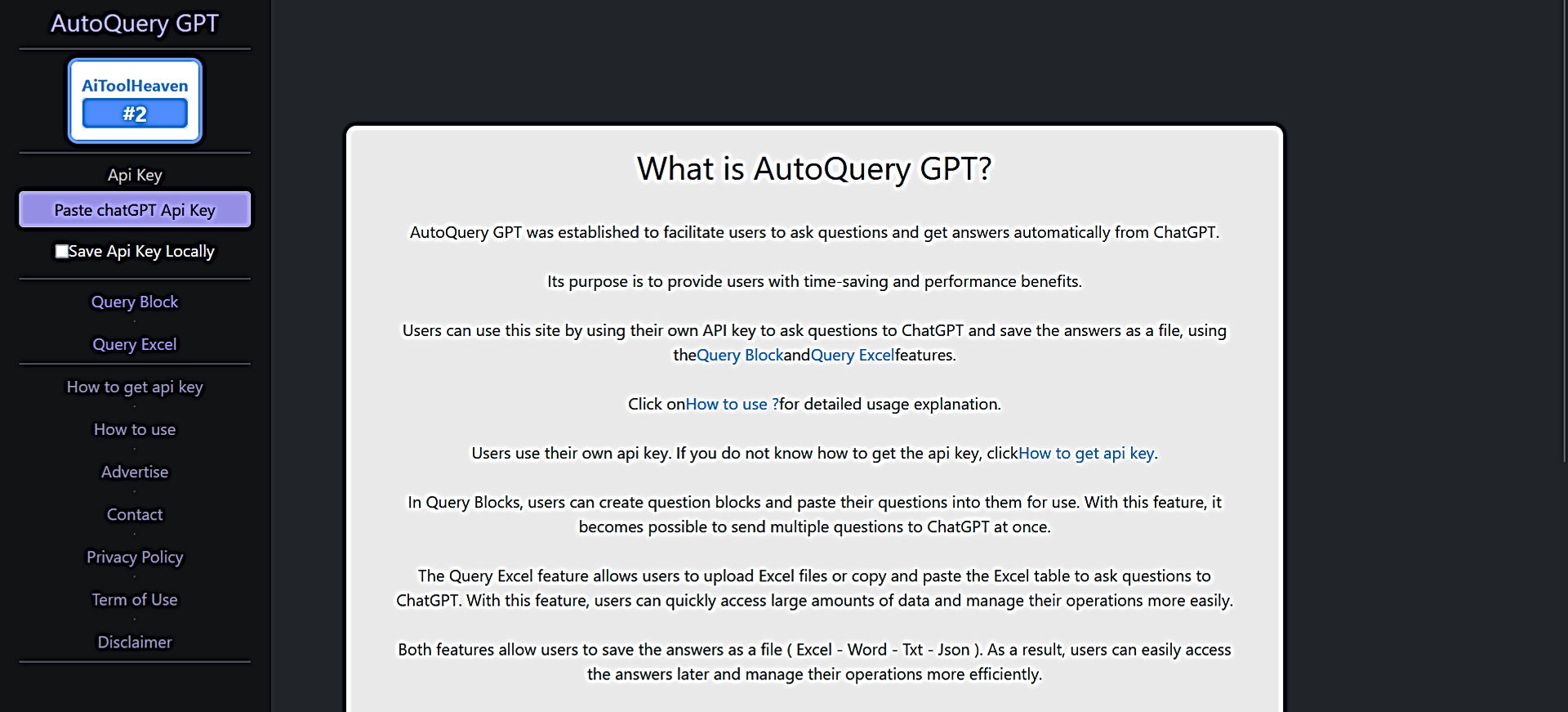 AutoQuery GPT featured