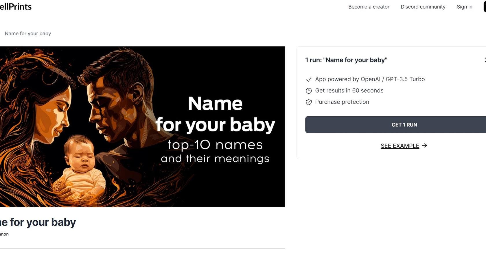 Name for your baby