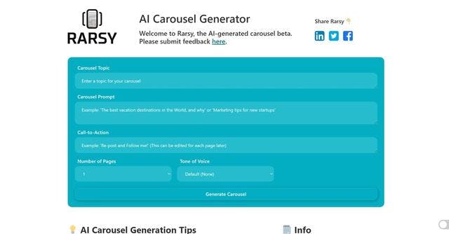 Carousel Generator