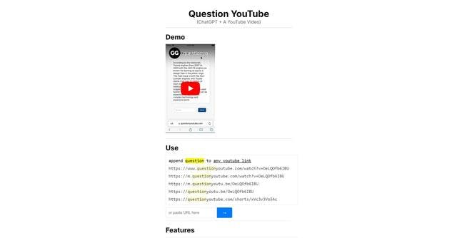 Question Youtube