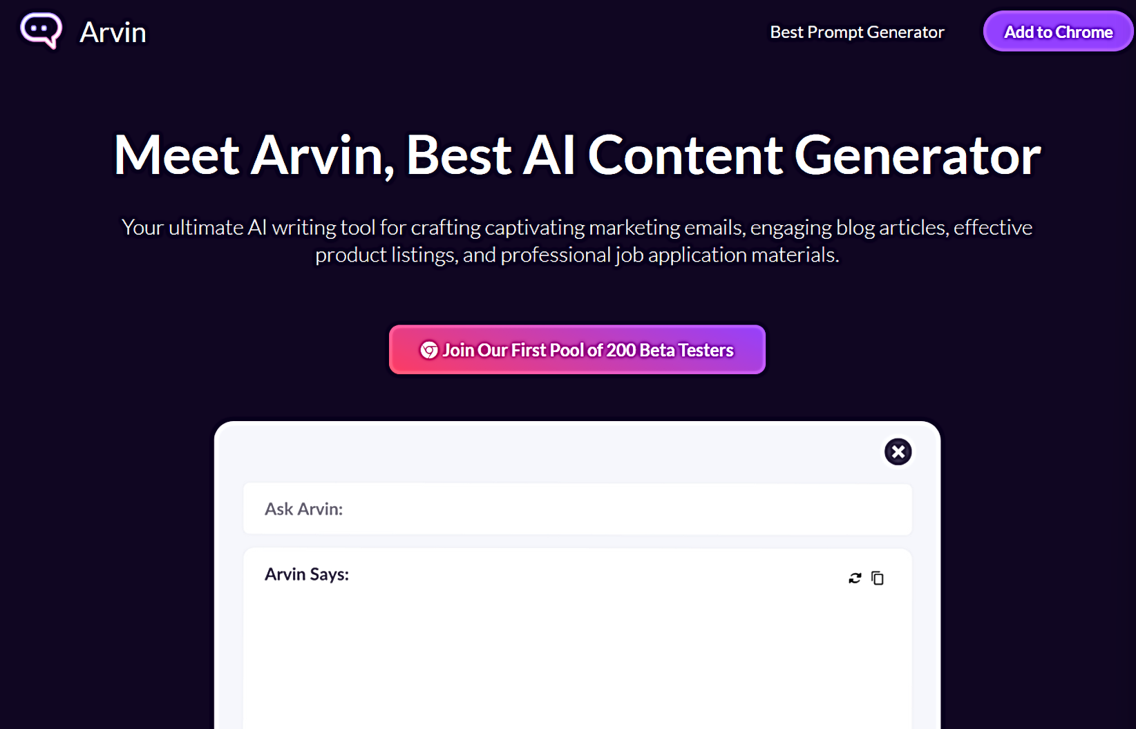 Arvin featured