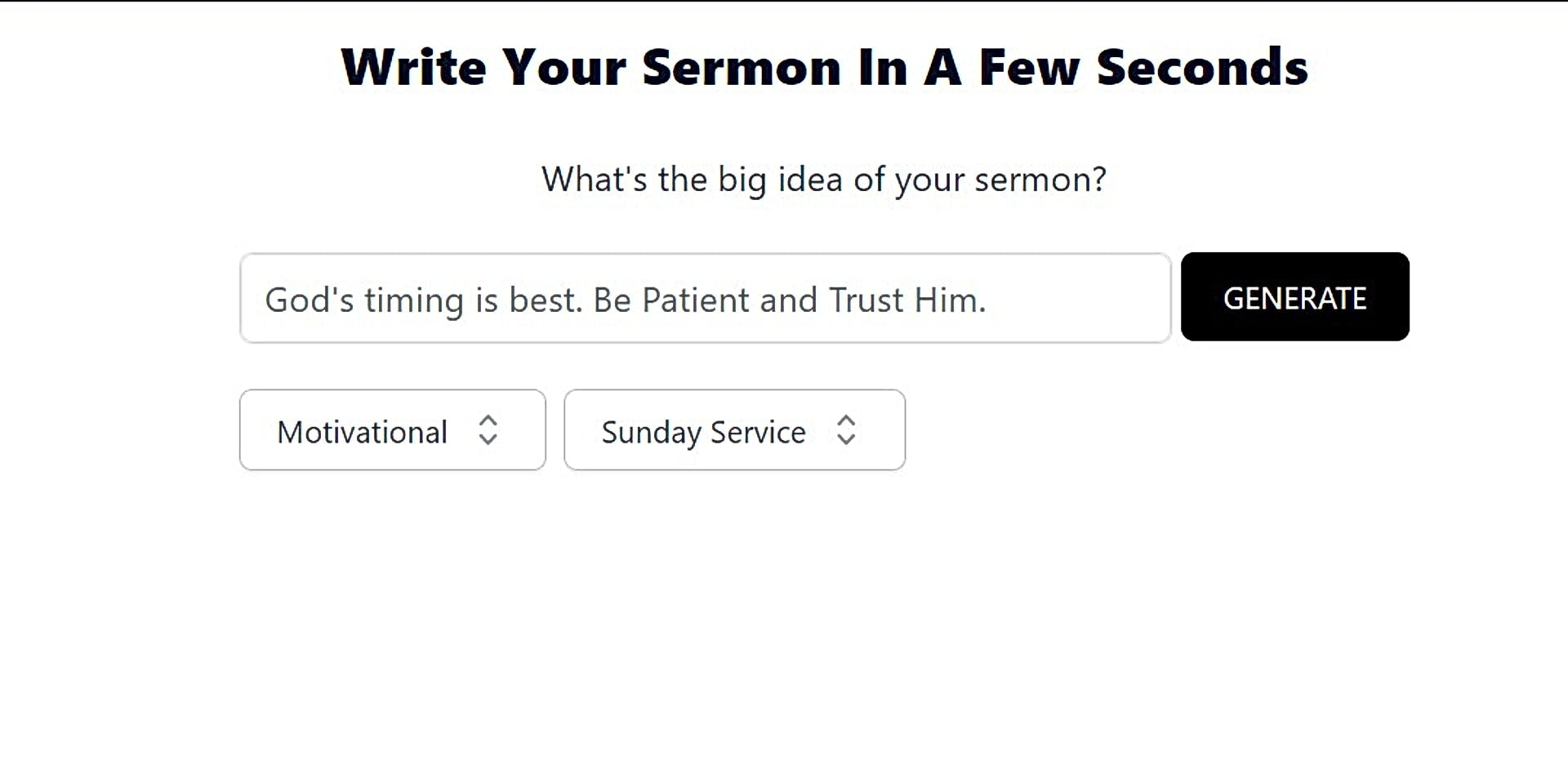 SermonGPT featured