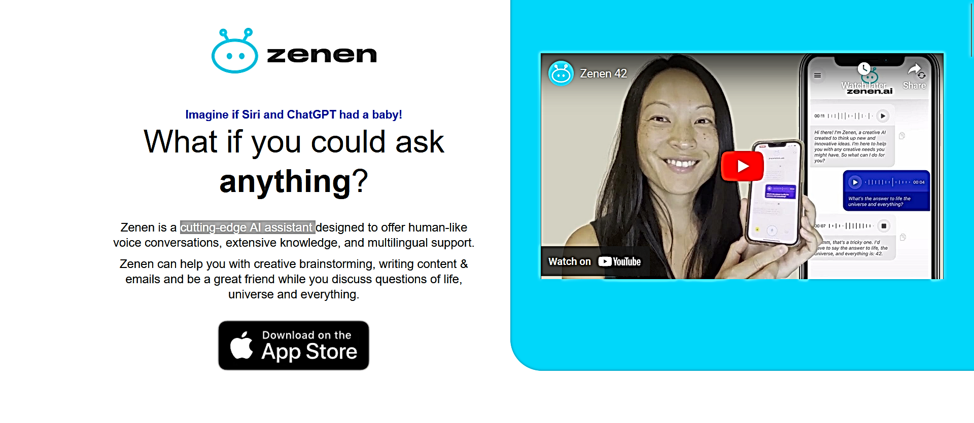 Zenen AI Friend Chat Assistant featured