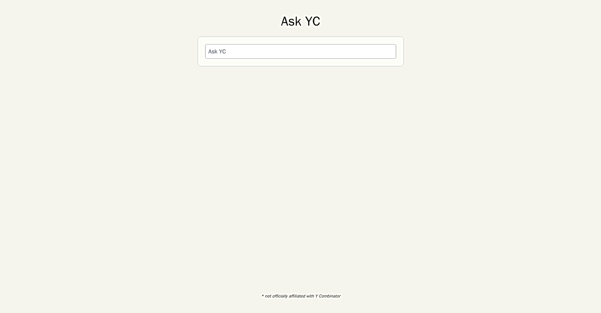 Ask YC featured