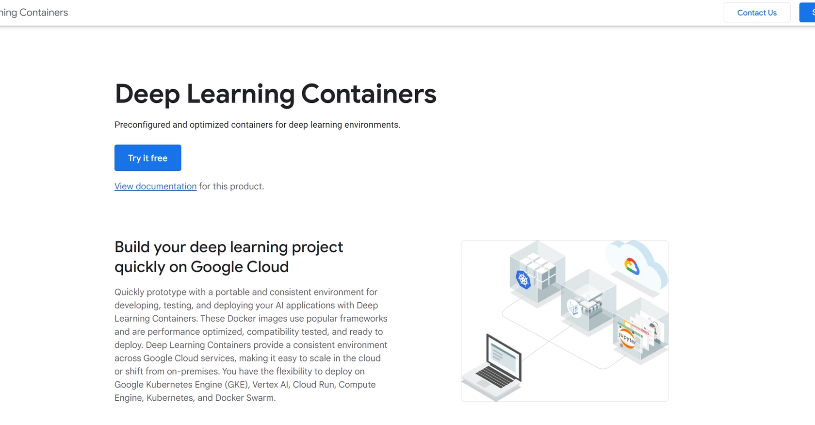 Google Deep Learning Containers