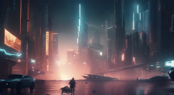 AI Video Generation We Did of a Sci-Fi Cityscape