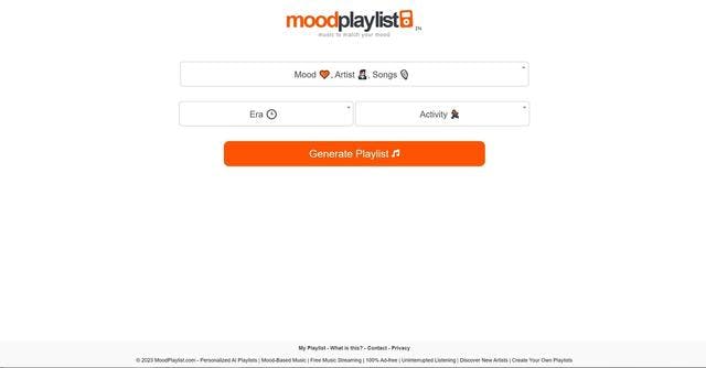 Moodplaylist.com