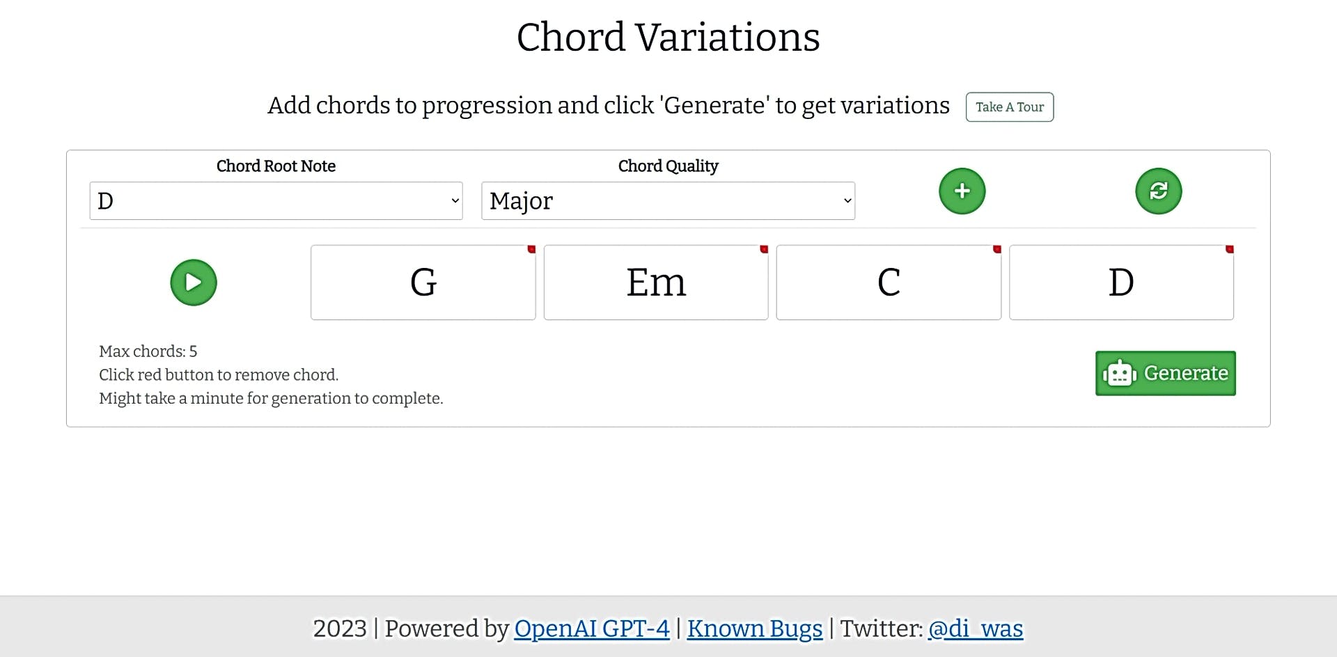 Chord Variations featured