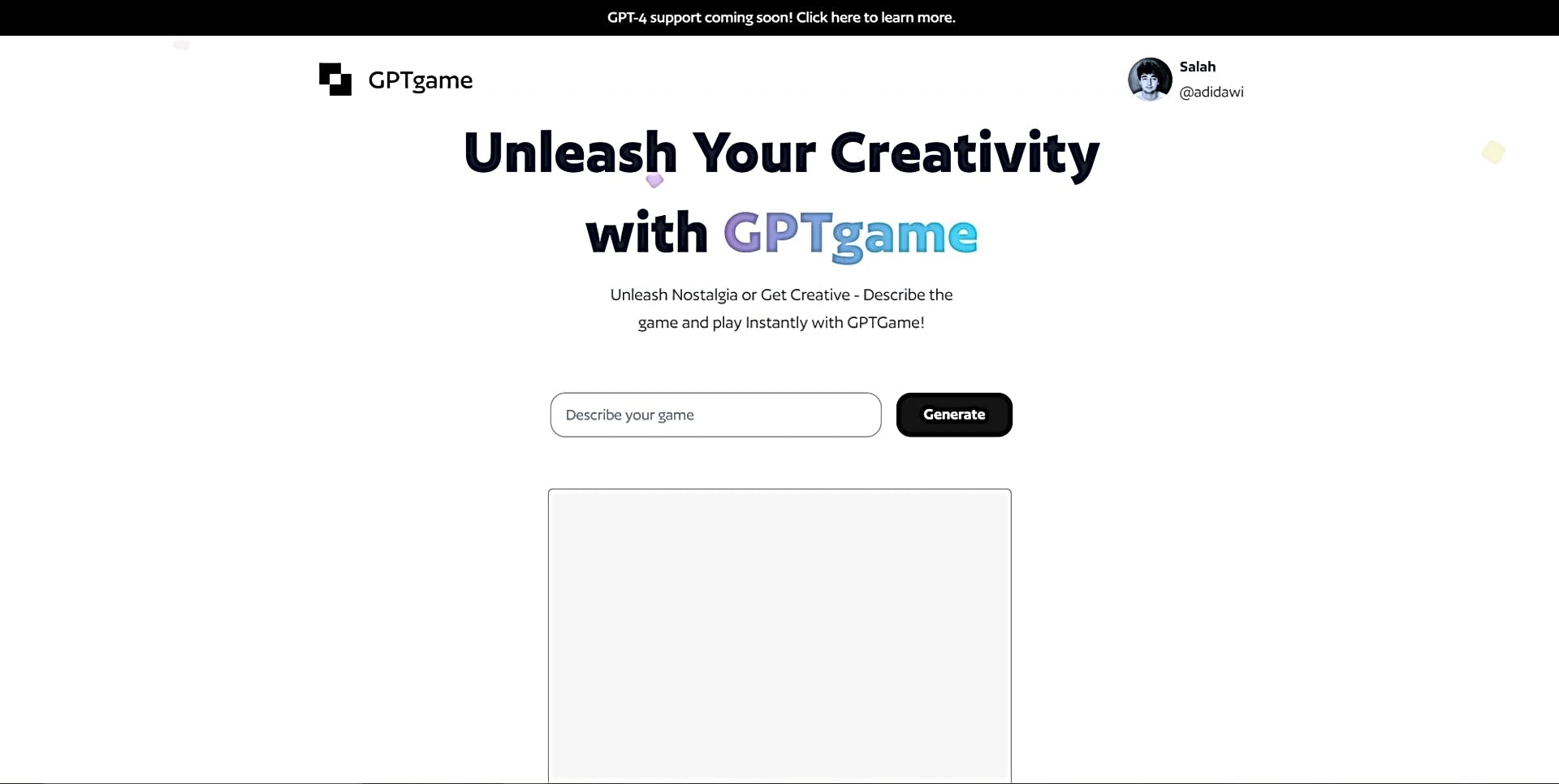 GPTGame featured