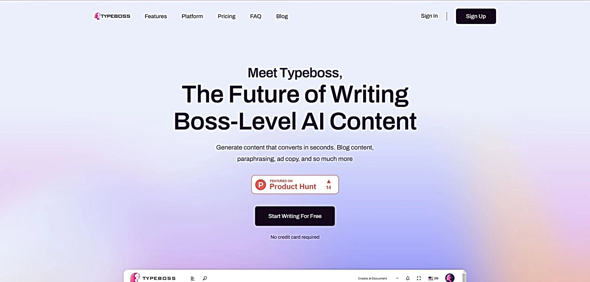 Typeboss featured