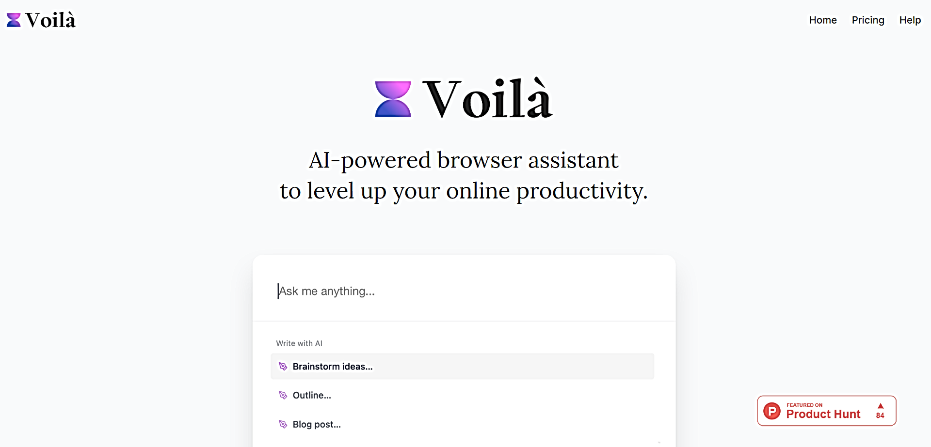 Voilà featured