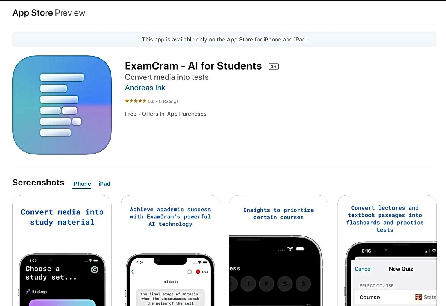 ExamCram featured