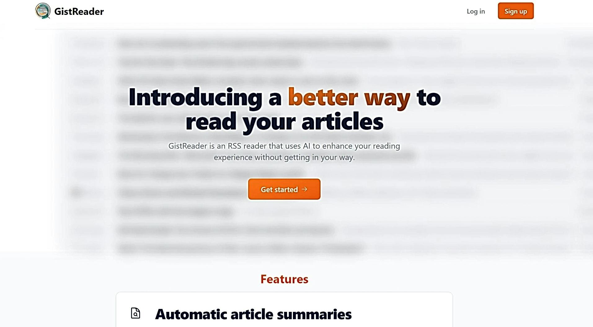 GistReader featured