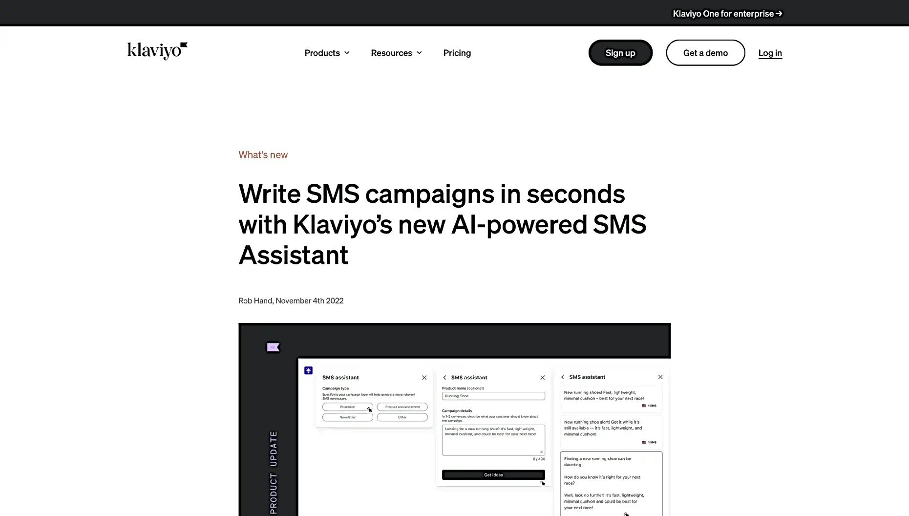 Klaviyo SMS Assistant featured