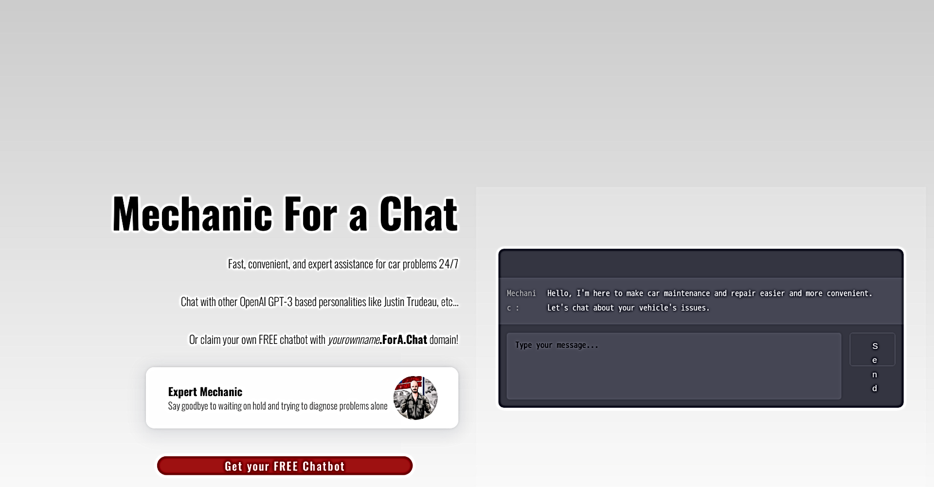 Mechanic For A Chat featured
