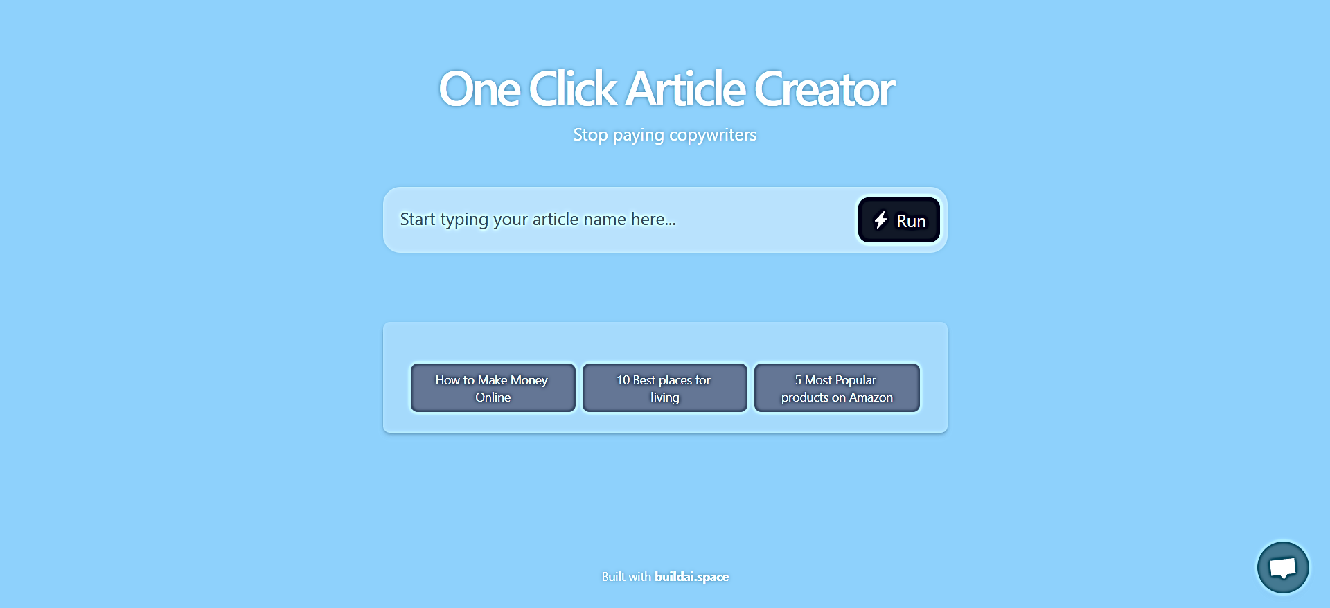 One Click Article Creator featured