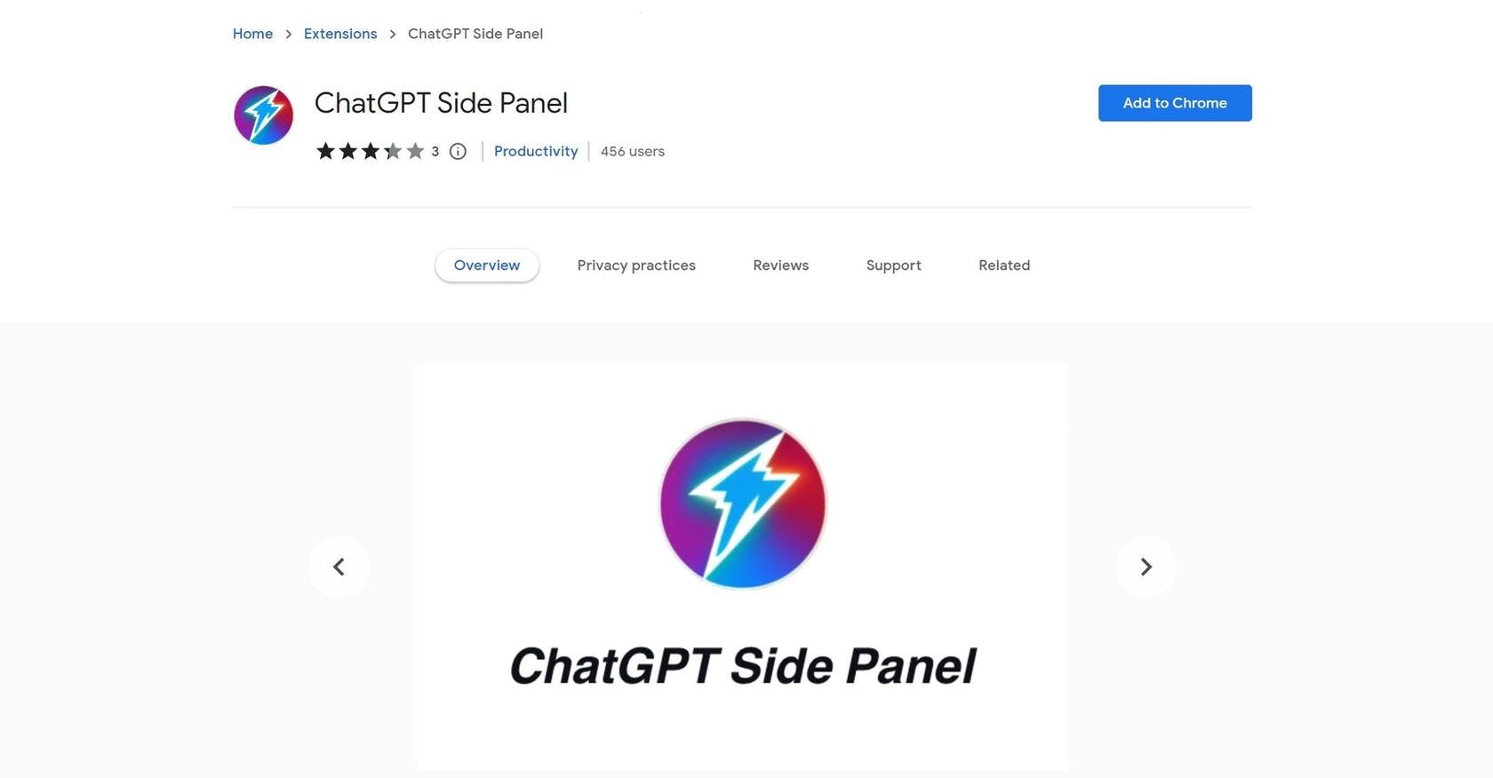 ChatGPT Side Panel
