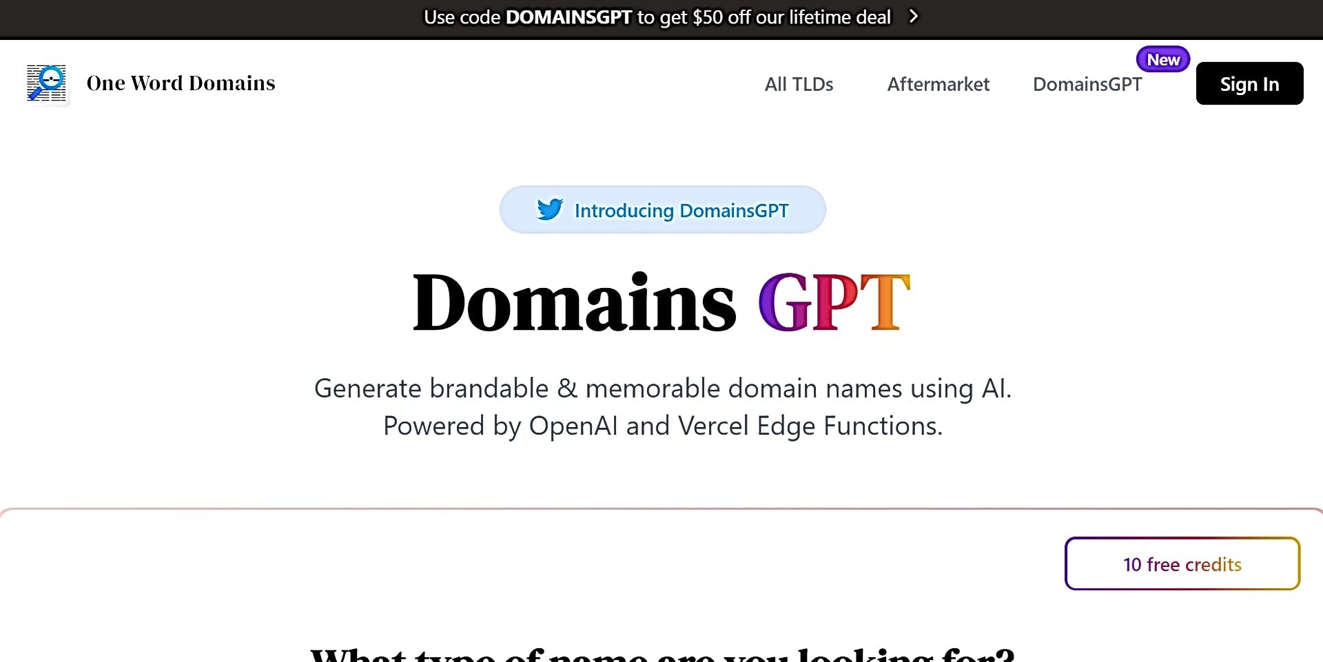 DomainsGPT featured