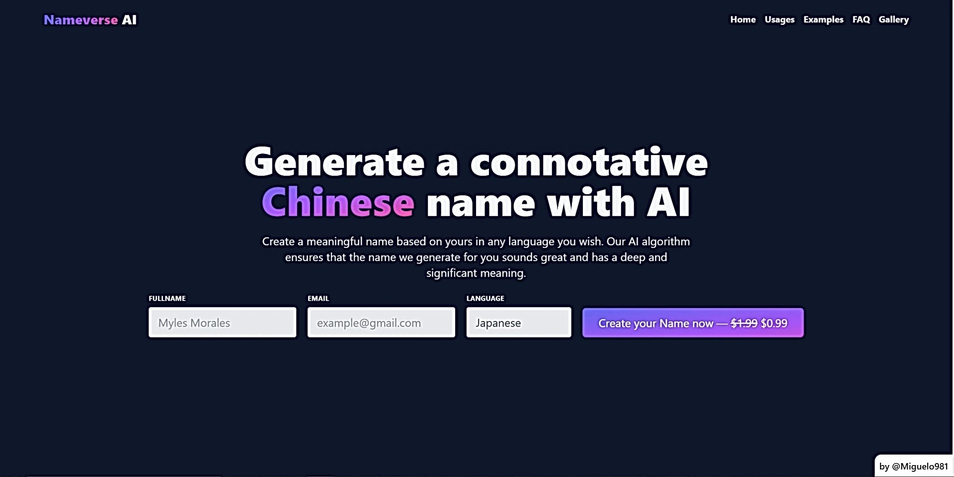 Nameverse AI featured