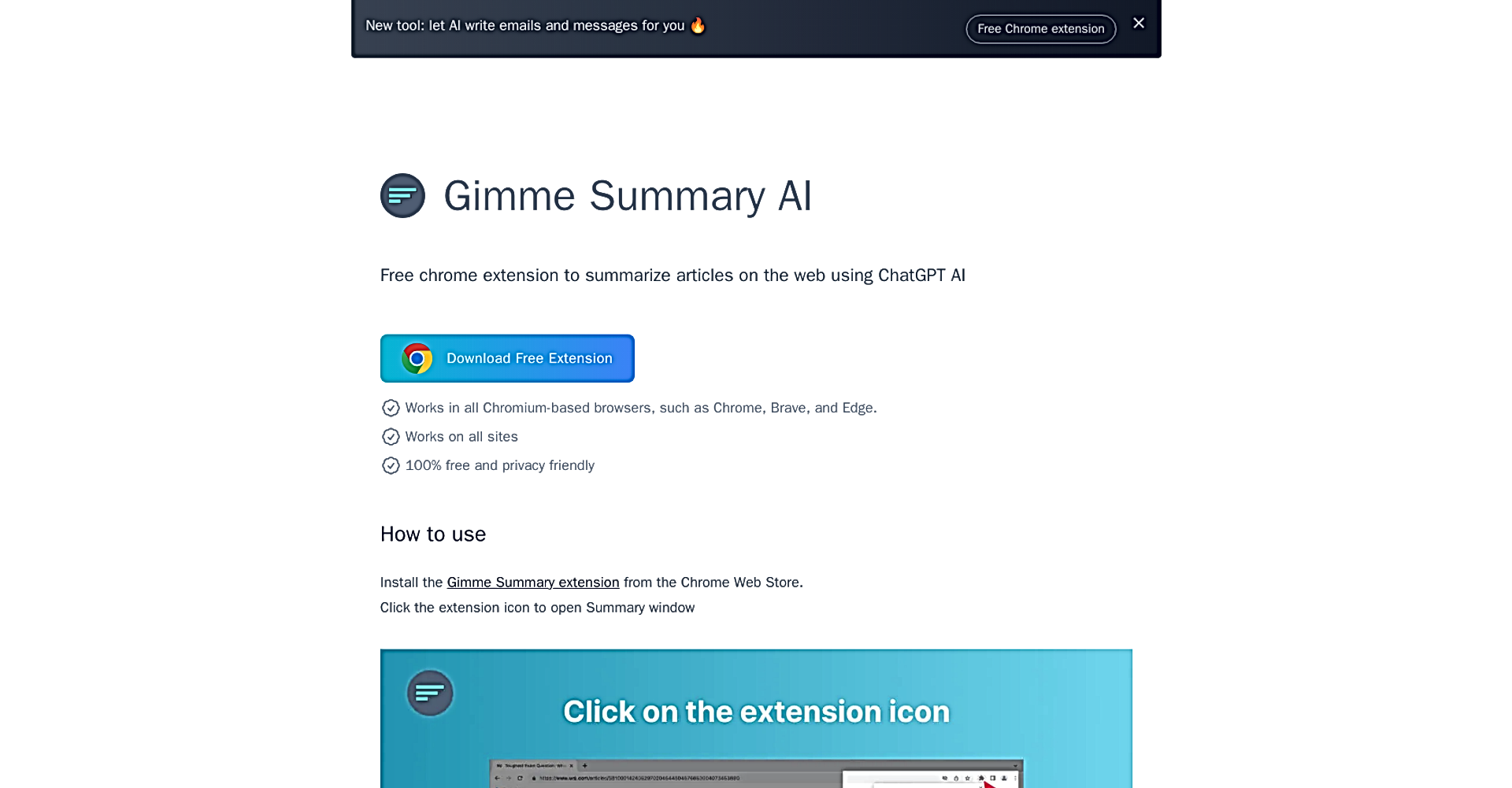 Gimme Summary AI featured