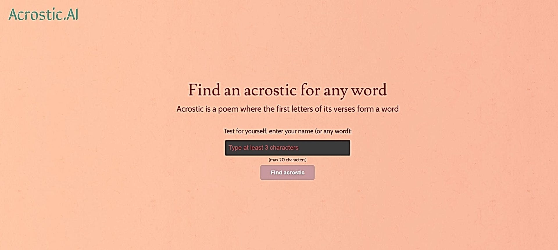 Acrostic AI featured