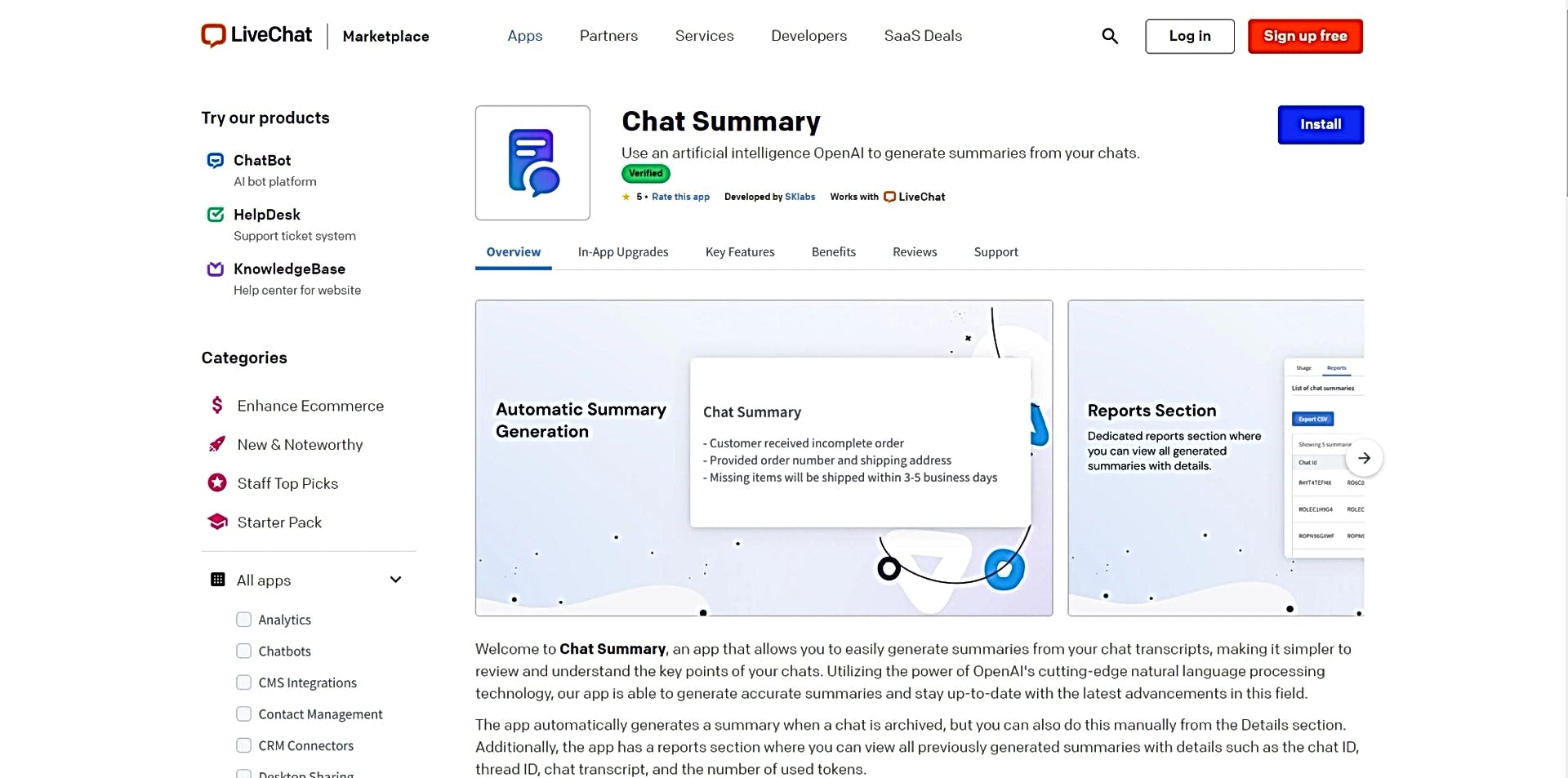 Chat Summary featured