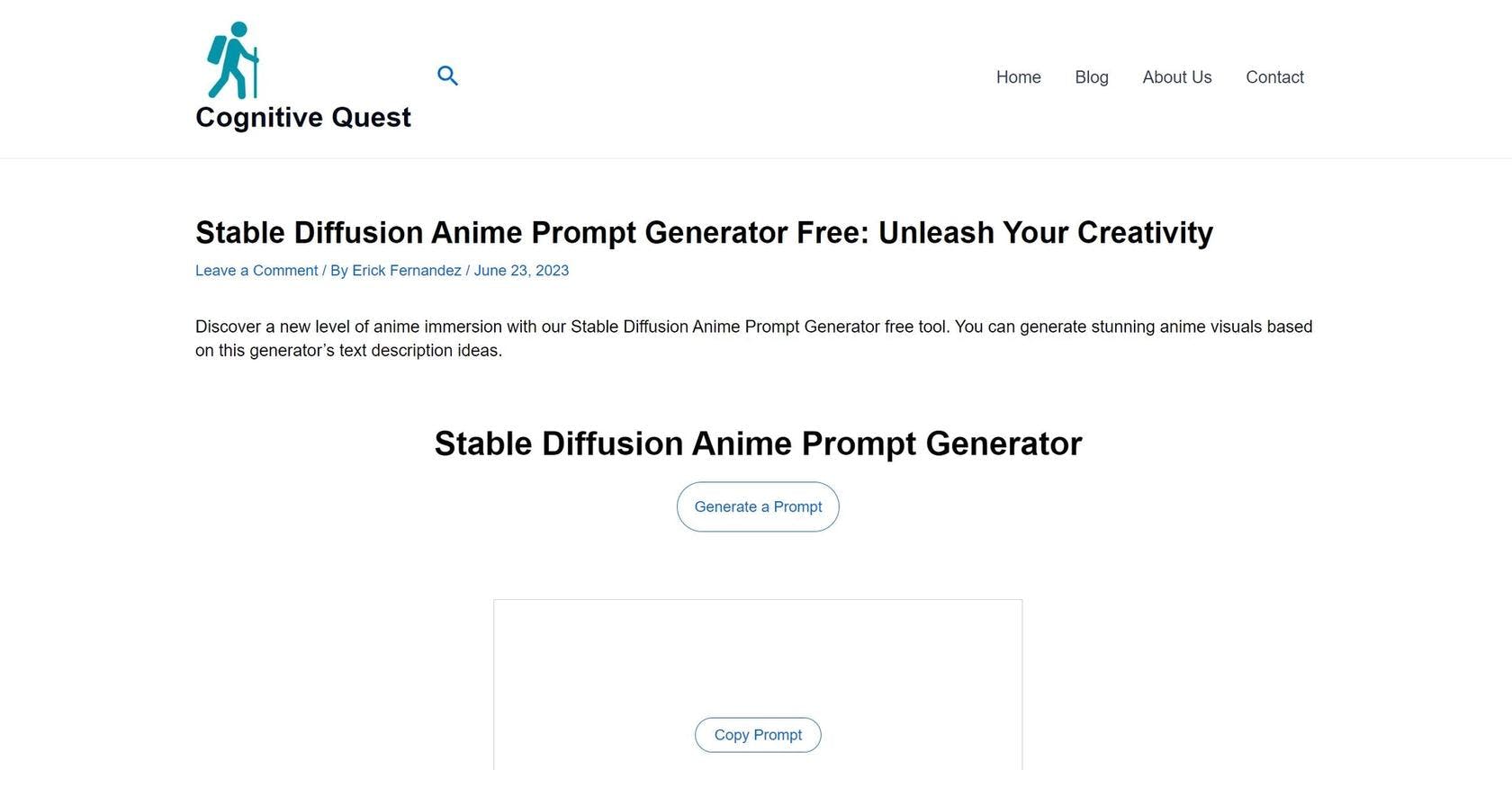 Stable Diffussion Anime Prompter