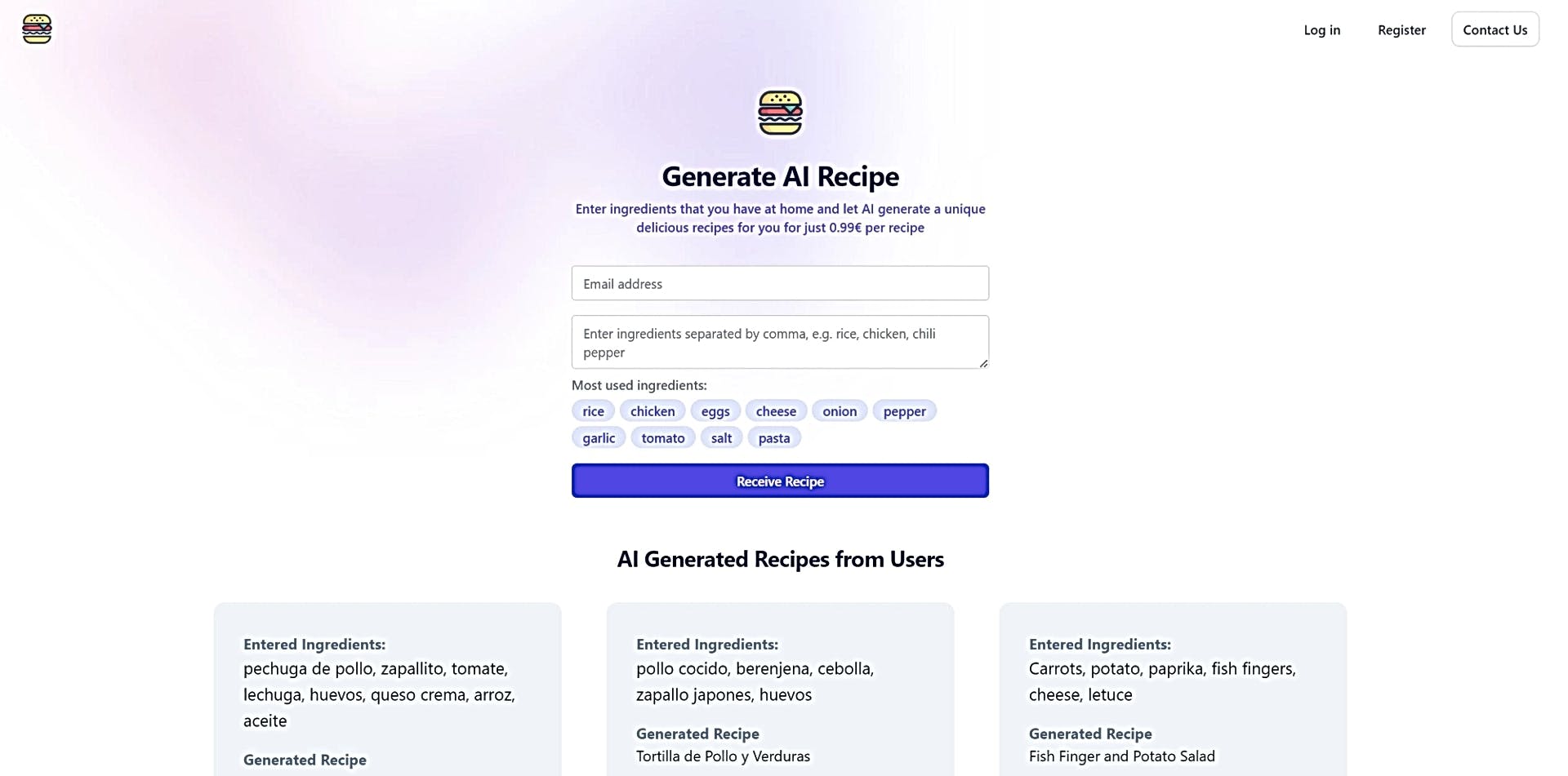 AI Recipe Generator featured