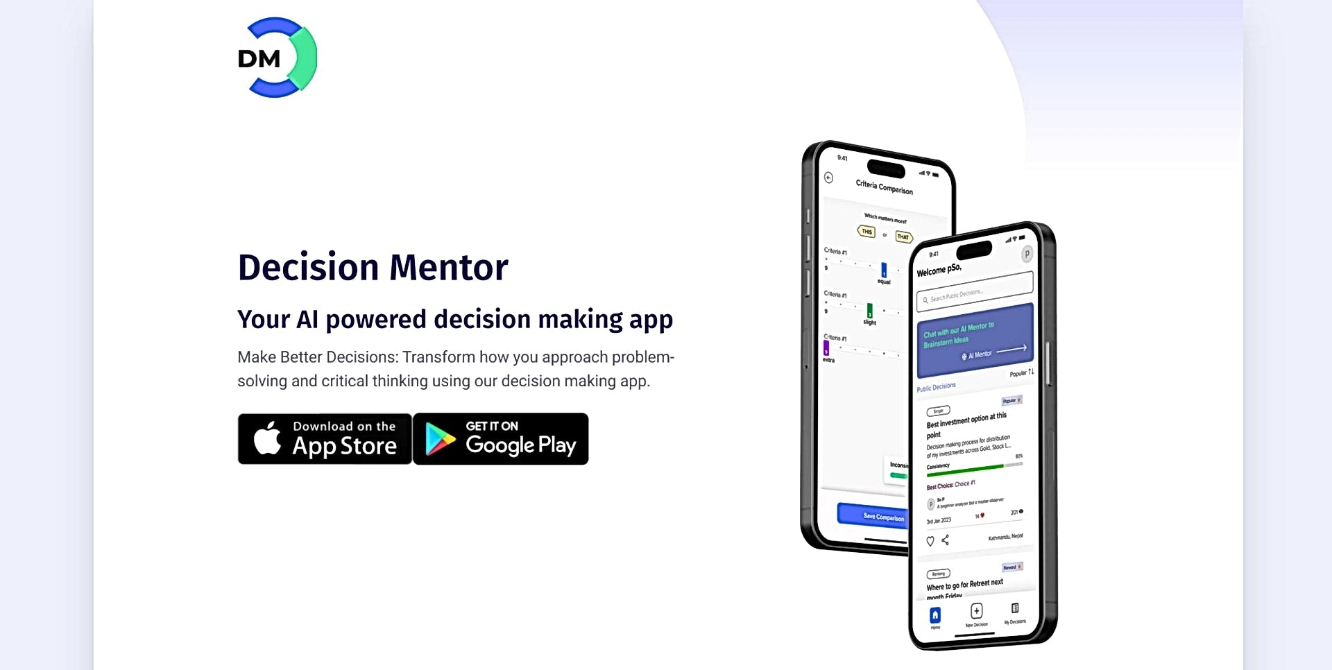 Decision Mentor featured