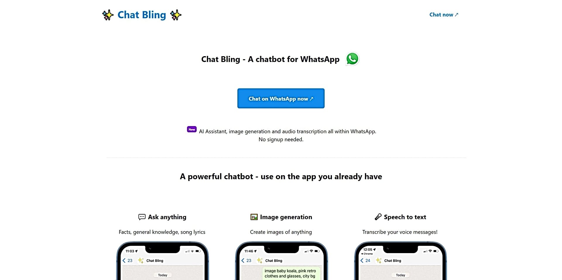 Chat Bling featured