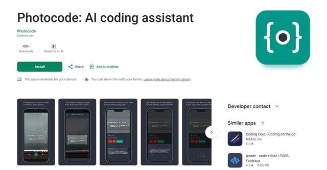 Photocode AI coding assistant