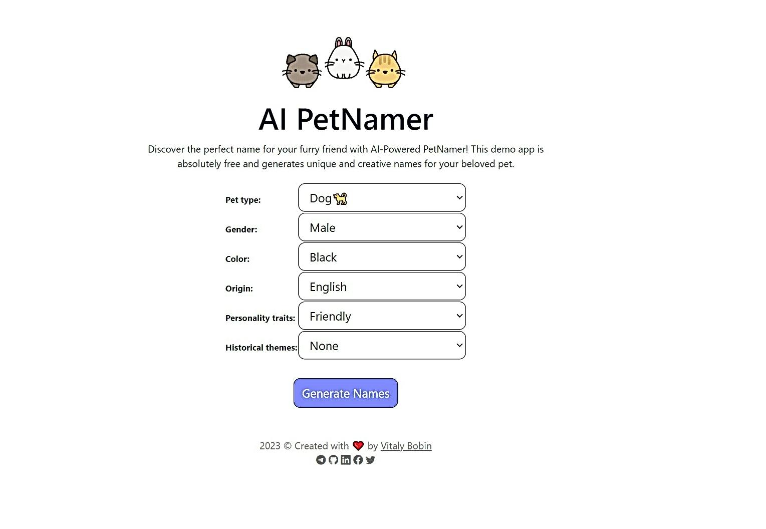 AI Pet Namer featured