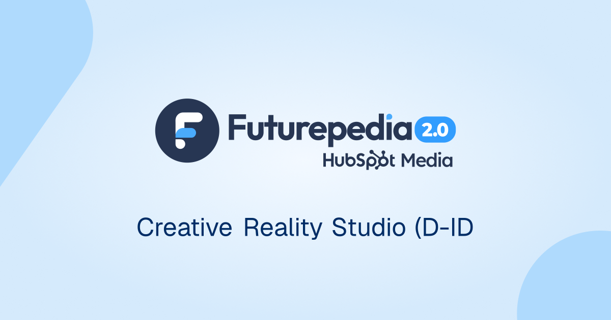 Id Studio Creative Reality Studio (D-ID) AI Reviews: Use Cases, Pricing ...